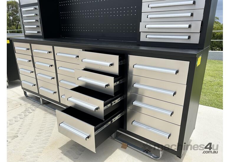 30 Drawer Stainless Steel Tool Cabinet / Work Bench(High)
