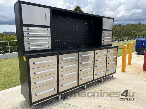 30 Drawer Stainless Steel Tool Cabinet / Work Bench(High)