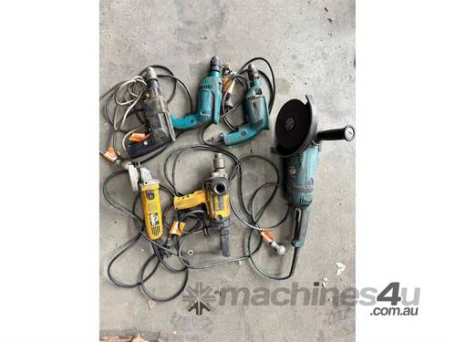 caption ASSORTED POWER TOOLS