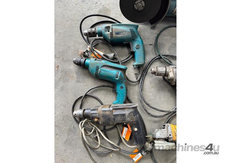 caption ASSORTED POWER TOOLS