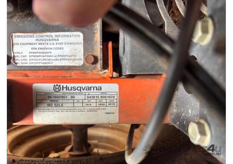 caption Husqvarna MZ52LE Zero Turn Mower