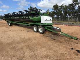 2010 JOHN DEERE 640D DRAPER PLATFORM & TRAILER - picture0' - Click to enlarge
