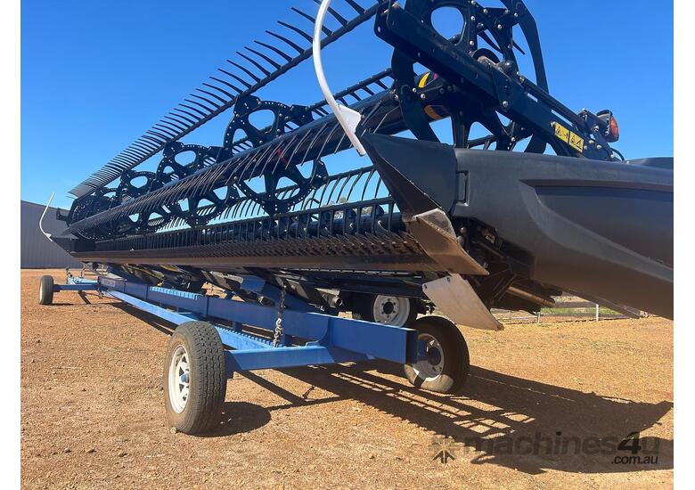 caption 2015 MACDON M155 WINDROWER & 2016 D65 35' SWATHER FRONT