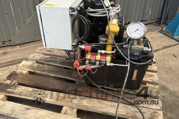 Single Phase Hydraulic power pack 2 way manifold ViVolo rotary gear flow divider Control + Control