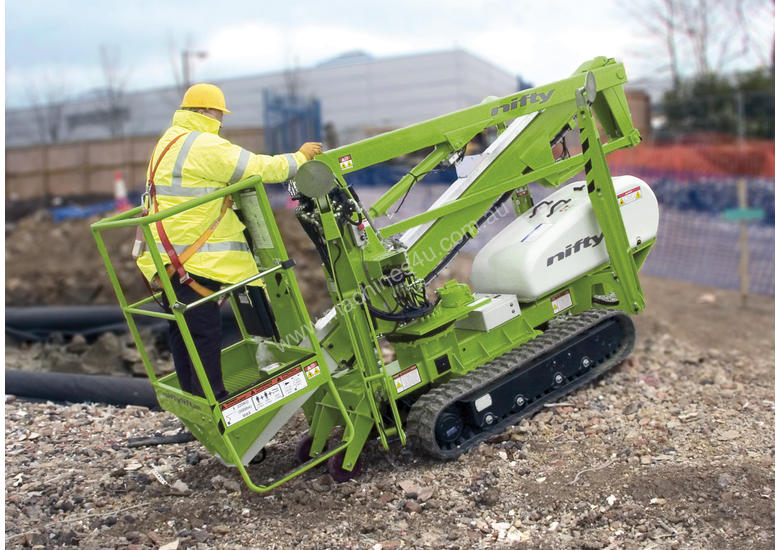 caption Nifty TD120T 12.2m Track Drive - compact base - outstanding traction