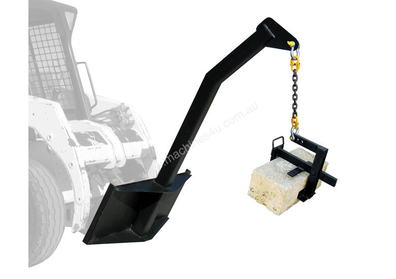 Used 2017 himac Limestone Block Grab Lifter Skid Steer Grapple in