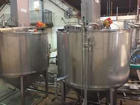 1200 litre Jacketed tank with stirrer - picture0' - Click to enlarge