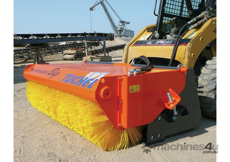 New 2019 Tuchel BIG Road Broom Bucket Sweeper Skid Steer Broom in