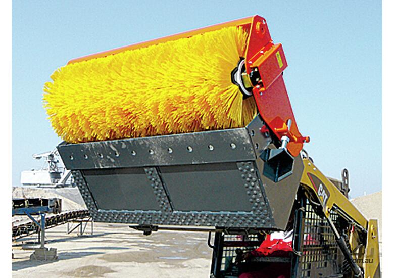 New 2019 Tuchel BIG Road Broom Bucket Sweeper Skid Steer Broom in