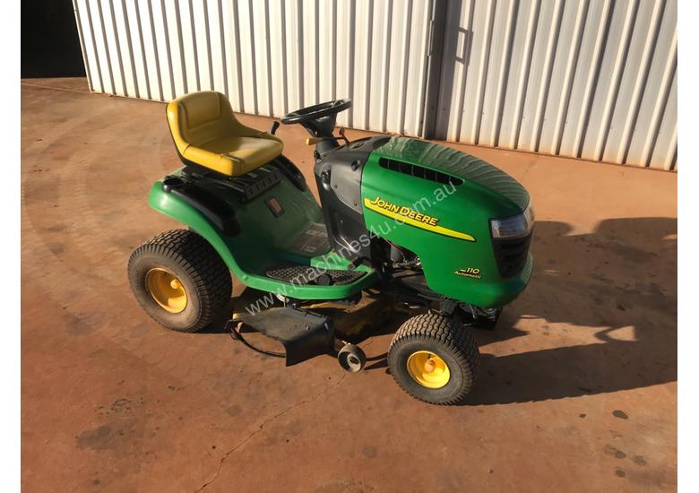 caption John Deere D110 Standard Ride On Lawn Equipment