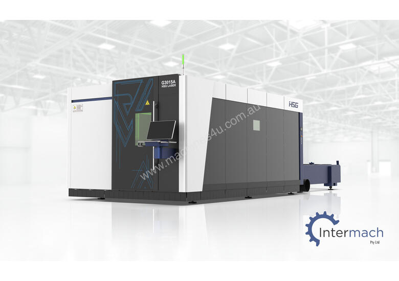 caption HSG G3015A 3kW Fiber Laser Cutting Machine