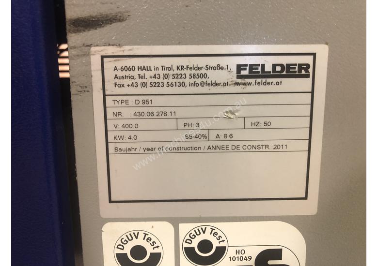 caption Felder D951 Thicknesser