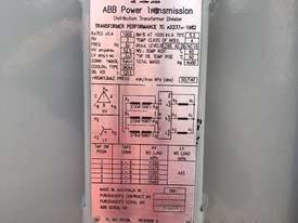 ABB 1000 KVA Transformer - picture2' - Click to enlarge