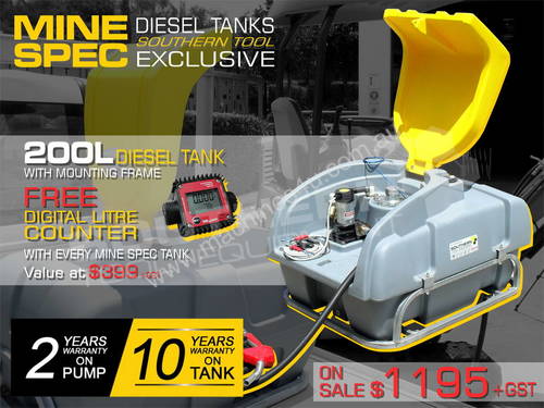 200L Diesel Fuel Tank 12V with mounting Frame TFPOLYDD