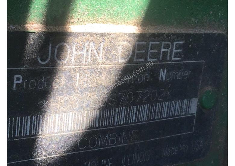 caption John Deere 9760STS Header(Combine) Harvester/Header