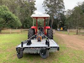 Massey Ferguson Tractor with slasher and transport box - picture0' - Click to enlarge