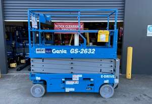 Genie GS2632 26ft Electric Narrow Scissor Lift - Optional Trailer Package