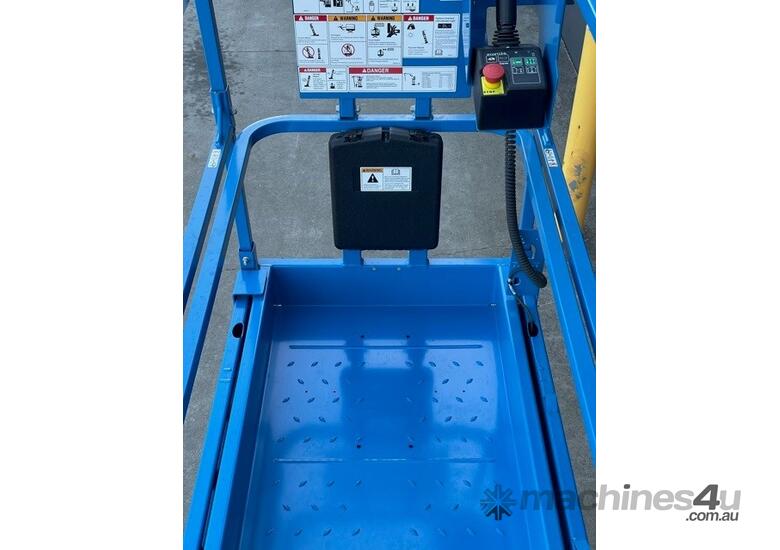 caption Genie GS2632 26ft Electric Narrow Scissor Lift - Optional Trailer Package