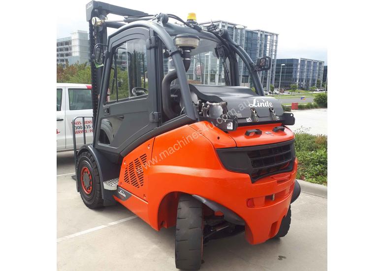 caption Used Forklift: H45T Genuine Preowned Linde 4.5t