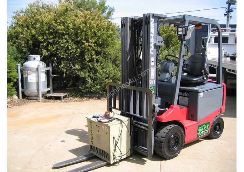caption Nichiyu 1.8T Battery/Electric Forklift