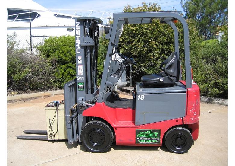 caption Nichiyu 1.8T Battery/Electric Forklift