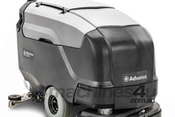 CLEANQUIP-Nilfisk SC901 Large Walk Behind Battery Scrubber Dryer