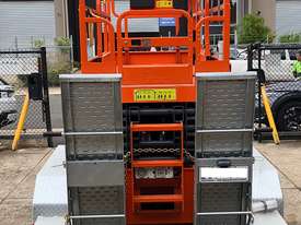 USED DINGLI E-TECH S0812-E  ELECTRIC SCISSOR LIFT AND 3.5T BULLANT TRAILER PACKAGE - picture0' - Click to enlarge