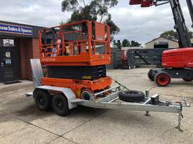 USED DINGLI E-TECH S0812-E  ELECTRIC SCISSOR LIFT AND 3.5T BULLANT TRAILER PACKAGE - picture2' - Click to enlarge