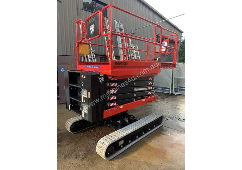 Used 2017 athena Athena 1090 EVO Bileveling tracked scissor lift Work