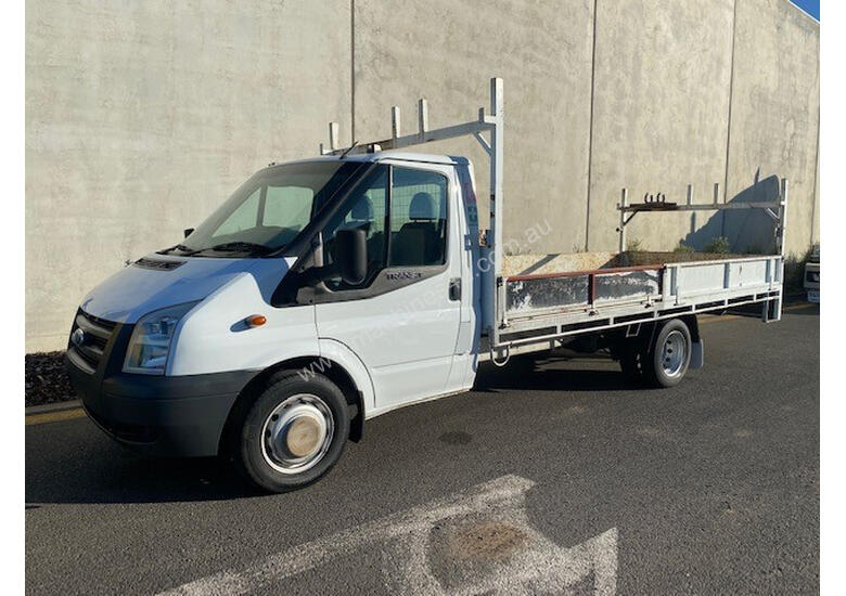 caption Ford Transit Tray Truck