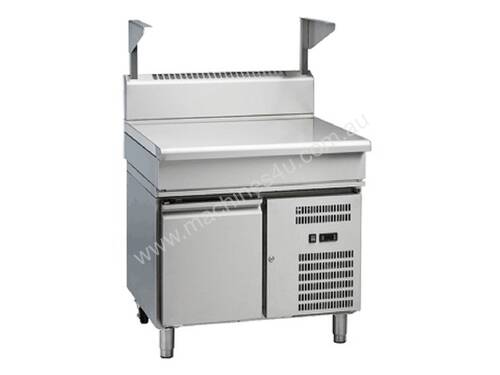 Waldorf 800 Series BT8900S-RB - 900mm Bench Top With Salamander Support `` Refrigerated Base