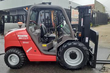 ACTIVE FORKLIFTS - 2013 Manitou 4wd forklift truck container mast suitable for basement work low hrs