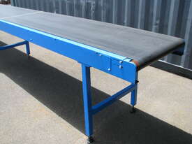 Large Motorised Variable Speed Belt Conveyor - 8m long 670mm Wide - picture1' - Click to enlarge