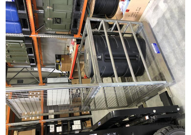 Used east west engineering Forklift man cage Personnel Lifts in