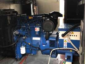 Generator FG Wilson 45kva, 3000 hours. Fuel tank base and muffler fitted in sound reduced canopy. - picture1' - Click to enlarge