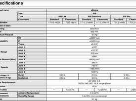 OMRON SCARA Robots - eCobra 600 Lite / Standard / Pro - picture2' - Click to enlarge