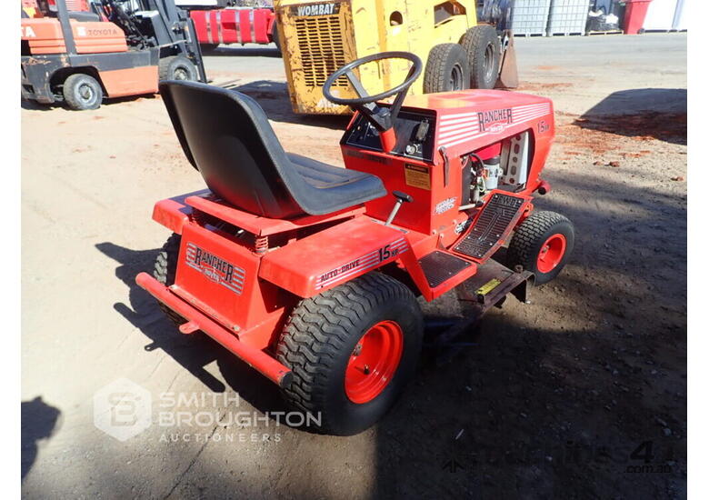 Rancher ride on online mower