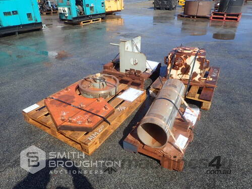 4 X PALLETS ASSORTED MINING/PUMP PARTS