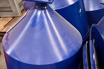 Hopper [2x Bundle] 560mm diameter x 630mm high hoppers with lids