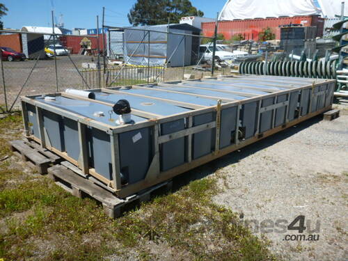 ABLUTION BLOCK WASTE TANK IN STEEL FRAME