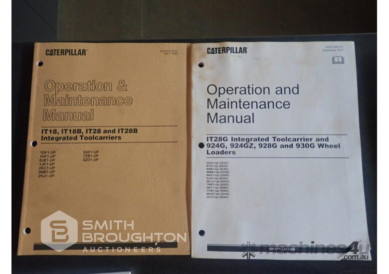 Used ASSORTED CATERPILLAR OPERATION MANUALS Earthmoving Machinery ...