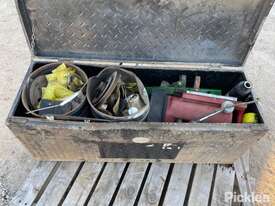 John Deere Steel Tool Box Containing Various John Deere Mower Spare Parts And Tools - picture2' - Click to enlarge