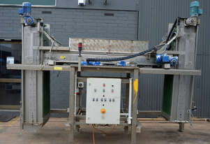 Gillenkirch Vertical Bin Tote Filler soft loading packing Stainless conveyor