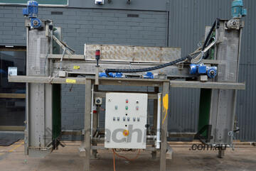 Gillenkirch Vertical Bin Tote Filler soft loading packing Stainless conveyor