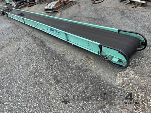 Sanki 450mm x 7.6m belt conveyor