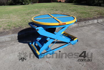 Air Operated Table Pallet Positioner Turntable 1360kg - Bishamon EZ Loader Air Operated Table Pallet Positioner Turntable 1360kg - Bishamon EZ Loader