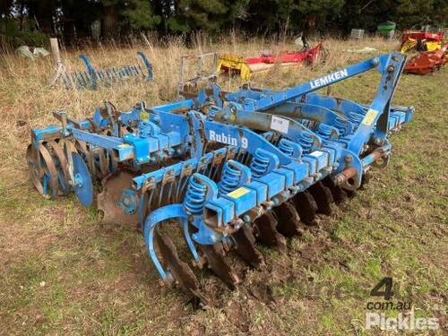 2010 Lemken Rebin 9-250-U Compact Disc Harrow Serial Number ( 349576 ) No Lifting or Loading Availab