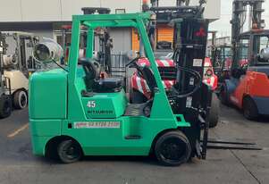 ACTIVE FORKLIFTS - 2008 Mitsubishi 4.5 ton forklift for sale- container mast 4.3m lift height
