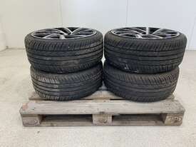 4x Silver and Black VW Rims with Tyres (Police Lost and Stolen) - picture0' - Click to enlarge