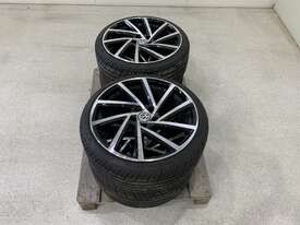 4x Silver and Black VW Rims with Tyres (Police Lost and Stolen) - picture0' - Click to enlarge